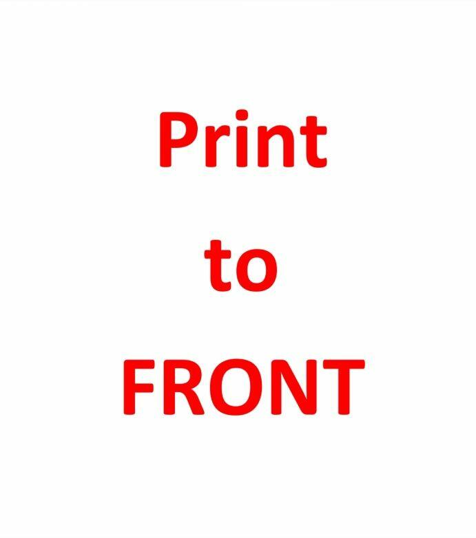 Item Print At Front