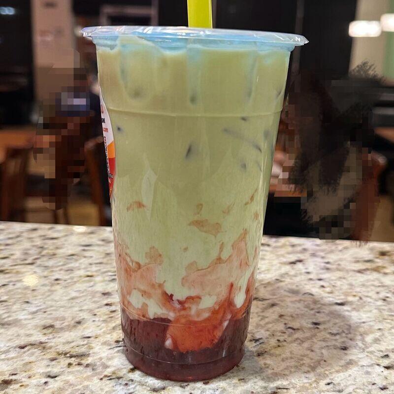 Matcha Strawberry Milk Tea