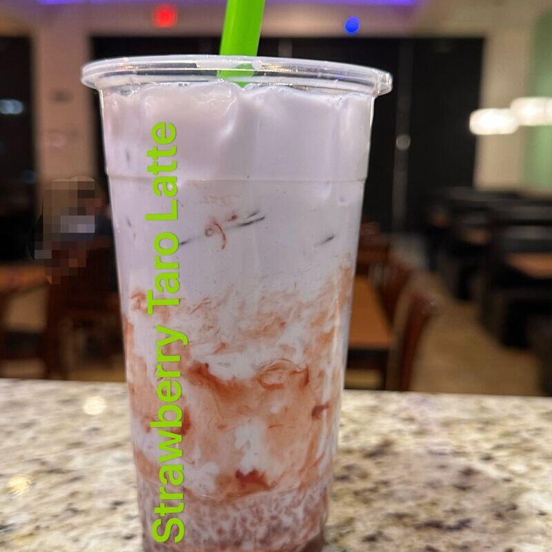 Taro Strawberry Milk Tea