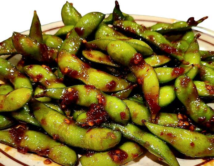 S17.  Stir-Fry Spicy Edamame (spicy)